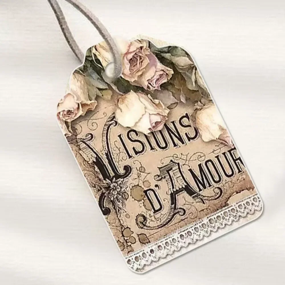 Shabby-Chic Gift Tags Vintage Ballet Hanging Tag Journal Clipart DIY Paper Craft